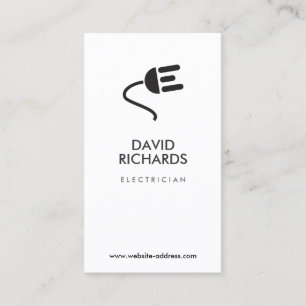 ELEKTRISCHE LOGO MODERNE GESCHÄFTSKARTE IV VISITENKARTE
