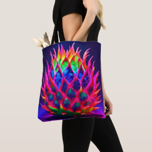 Elektrische Neon-Drachenfrucht Tasche