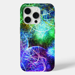 Elektrische Neon-Energie-Fraktal-Kunst Case-Mate iPhone Hülle