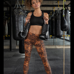 Elektrische Neon-Orange-Leggings - Cool Leggings