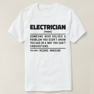 Elektrische Noun Cool Vater Remüde Vathers Day Jok T-Shirt
