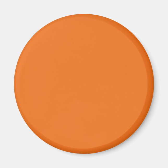 Elektrische Orangefarbene Festfarbe Magnet (Vorne)