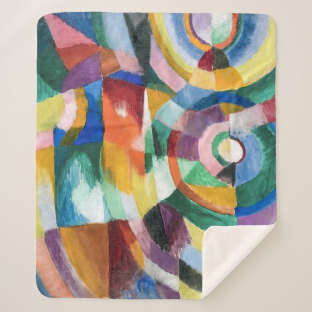 Elektrische Prismen | Sonia Delaunay | Sherpadecke (Vorderseite)