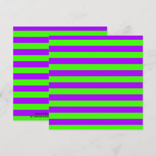 Elektrische Psychedelik Lila und Harlequin Green Karte
