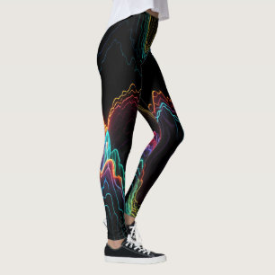 Elektrische Pulse: Symphonie der Neonfrequenz Leggings