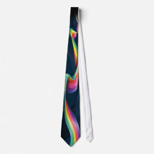 Elektrische Regenbogen Designer Krawatte Schlips