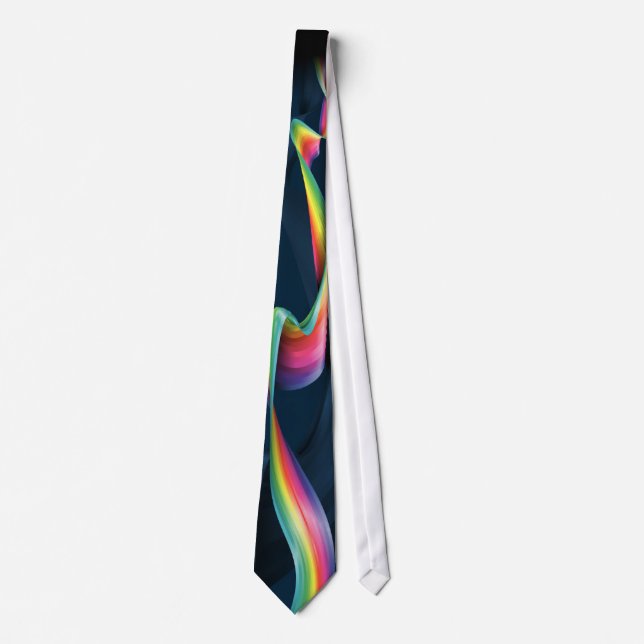Elektrische Regenbogen-Designer-Krawatten-Krawatte Krawatte (Vorderseite)