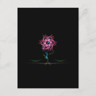 Elektrische Rose Postkarte