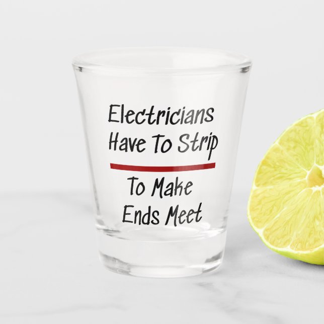 Elektrische Spaß Joke Funny Novelty Electrical Schnapsglas (Vorderseite)
