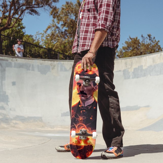 Elektrische Steampunk-Skateboard: Teslas Vermächtn Skateboard (Außenbereich 2)