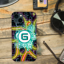 Elektrische Strahlen, musikalische Noten, kundensp Case-Mate iPhone Hülle