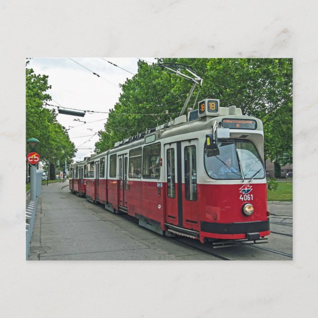Elektrische Straßenbahn Wien 2014 Postkarte (Vorderseite)