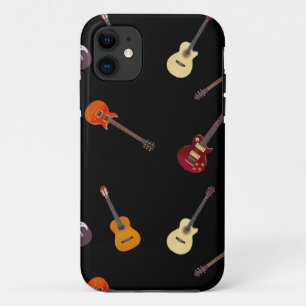 Elektrische u. Akustikgitarre-Collage iPhone 11 Hülle