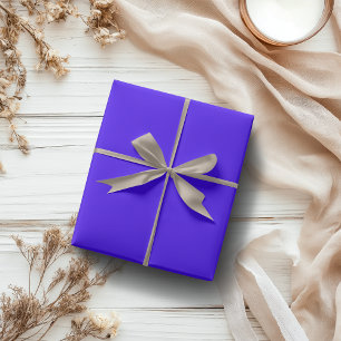 Elektrische Ultramarine Festfarbe   Klassisches El Geschenkpapier