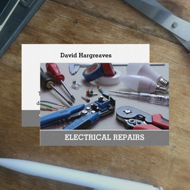 Elektrische und elektrische Reparaturen Calling Ca Visitenkarte (Von Creator hochgeladen)