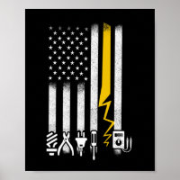 Elektrische US-Flaggenwerkzeuge für Elektriker