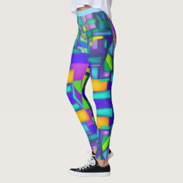 Elektrische Vibes Träume Stylische Vintage-Abstrak Leggings