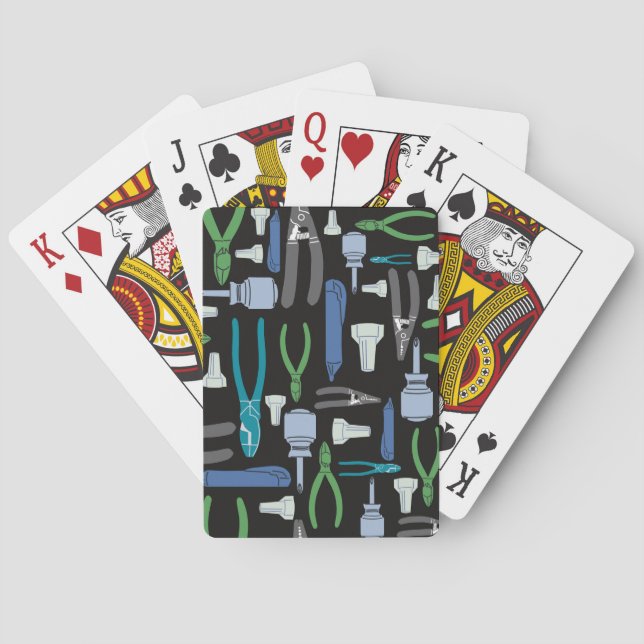 Elektrische Werkzeuge des Handels Spielkarten (Rückseite)