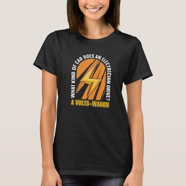 Elektrischer Autodrossel Elektrobauelektor T-Shirt (Vorderseite)
