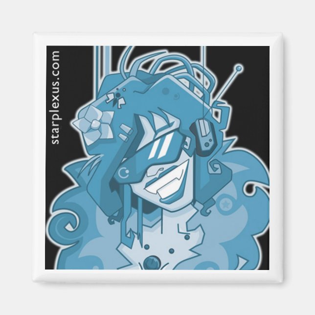 elektrischer blauer Magnetmagnet Magnet (Vorne)