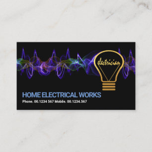 Elektrischer Blitz, kreativer Elektrischer Blitz Visitenkarte