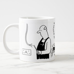 Elektrischer Cartoon Jumbo-Tasse