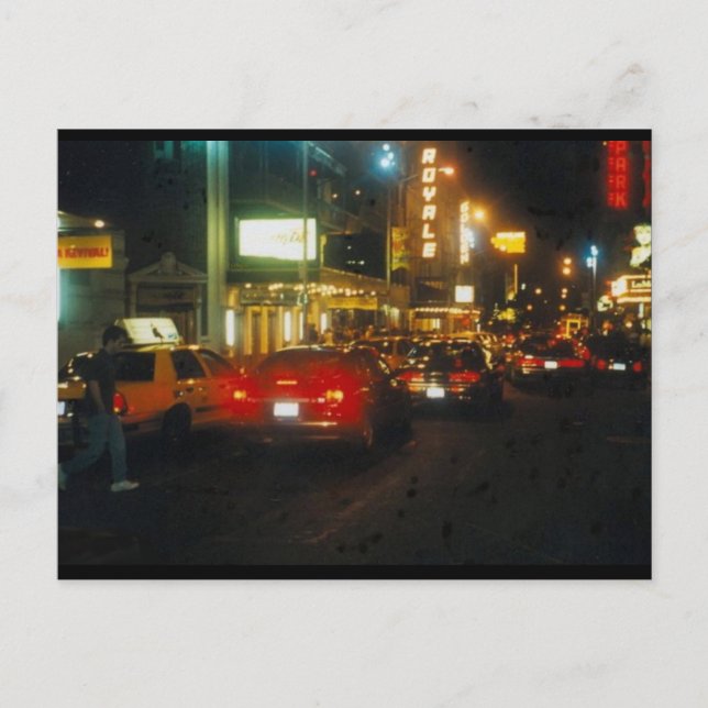 Elektrischer City Beat Postkarte (Vorderseite)