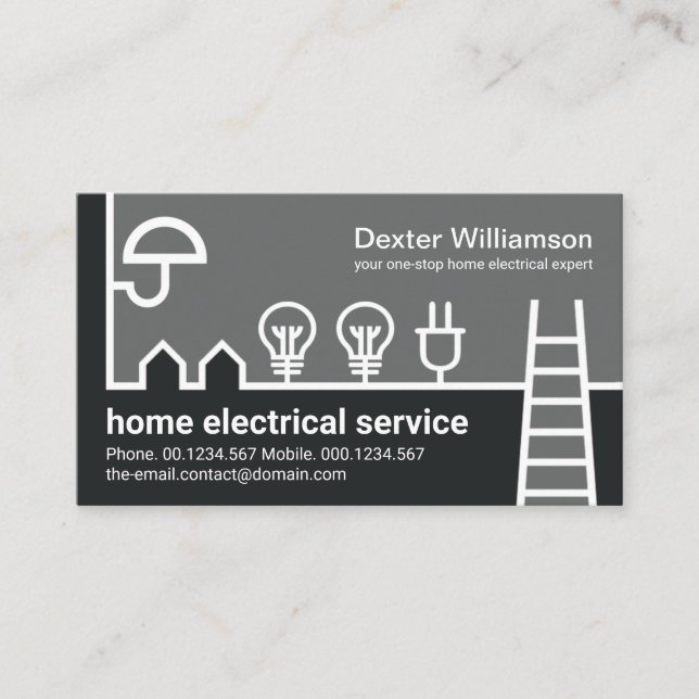 Elektrischer Draht-Zuhause, kreativ Visitenkarte (Vorderseite)