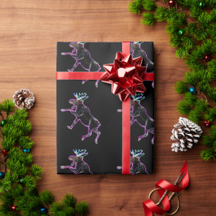 Elektrischer Elch Geschenkpapier