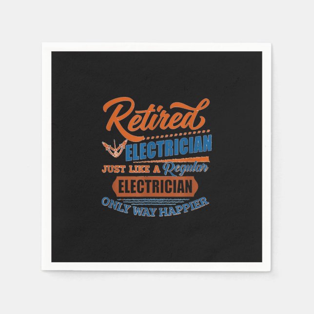 Elektrischer Elektrofahrer - Geschenk Serviette (Vorderseite)