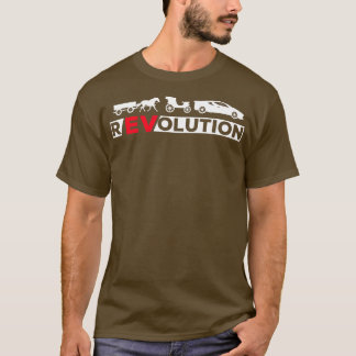Elektrischer Fahrzeugtreiber EV-Batterierevolution T-Shirt