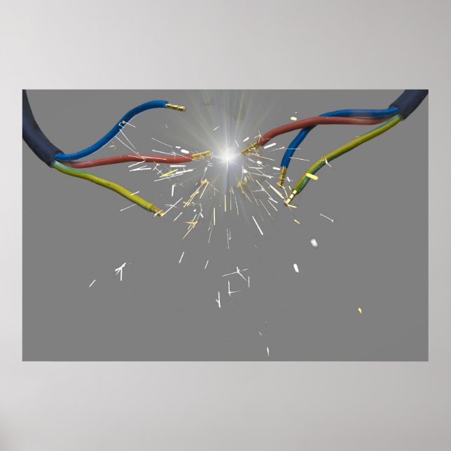 elektrischer Funken Poster (Vorne)