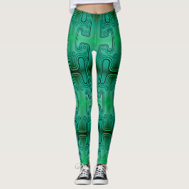 Elektrischer grüner mechanischer Android-Futuristi Leggings