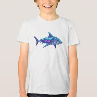 Elektrischer Hai Tri-Blend Shirt