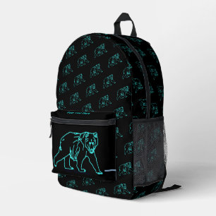 Elektrischer Kodiak-Bär Bedruckter Rucksack