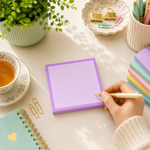 Elektrischer Lavendel mit Heliotrop-Rand leer Post-it Klebezettel