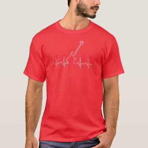 Elektrischer Lead GUITAR HEARTBEAT EKG T-Shirt