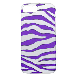 Elektrischer lila GlitzerZebra iPhone 7 Kasten Case-Mate iPhone Hülle