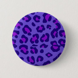 "Elektrischer Lila Leopard" Button