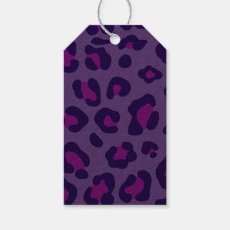 "Elektrischer Lila Leopard" Geschenkanhänger