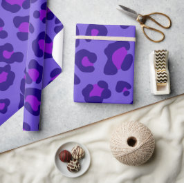 "Elektrischer Lila Leopard" Geschenkpapier