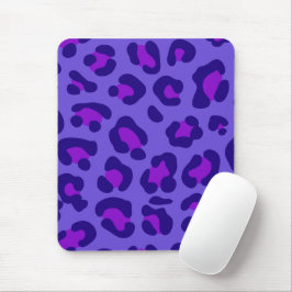 "Elektrischer Lila Leopard" Mousepad