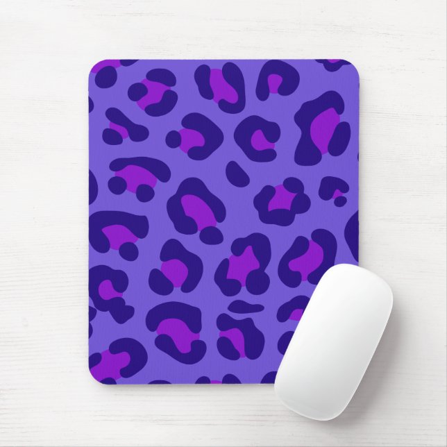 "Elektrischer Lila Leopard" Mousepad (Mit Mouse)