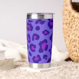 "Elektrischer Lila Leopard" Thermobecher