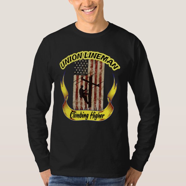 Elektrischer Lineman Kabel Stuff Electric Pole Cl T-Shirt (Vorderseite)