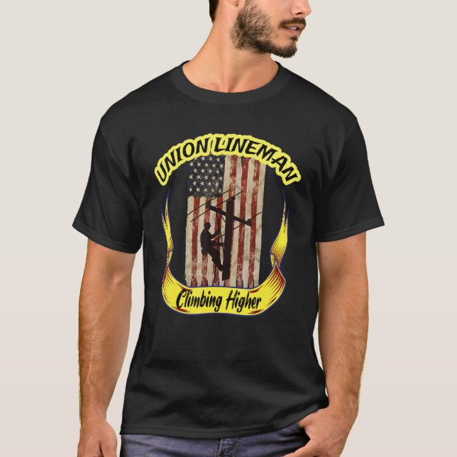 Elektrischer Lineman Kabel Stuff Electric Pole Cl T-Shirt (Vorderseite)