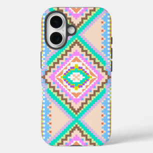 Elektrischer Pastell-Traum-Kaleidoskop iPhone 16 Hülle