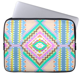 Elektrischer Pastell-Traum-Kaleidoskop Laptopschutzhülle