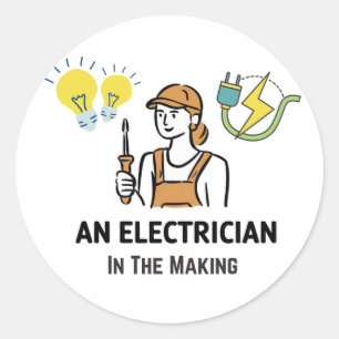 Elektrischer Runder Aufkleber