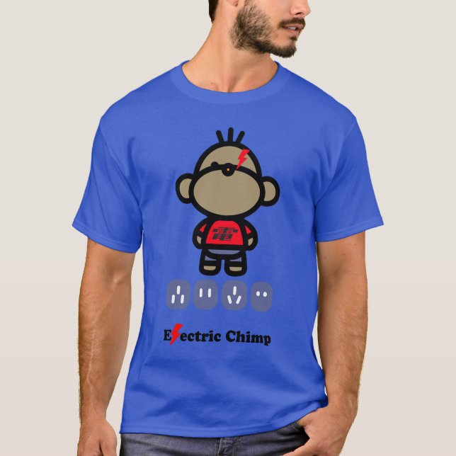 Elektrischer Schimpfaffe T-Shirt (Vorderseite)